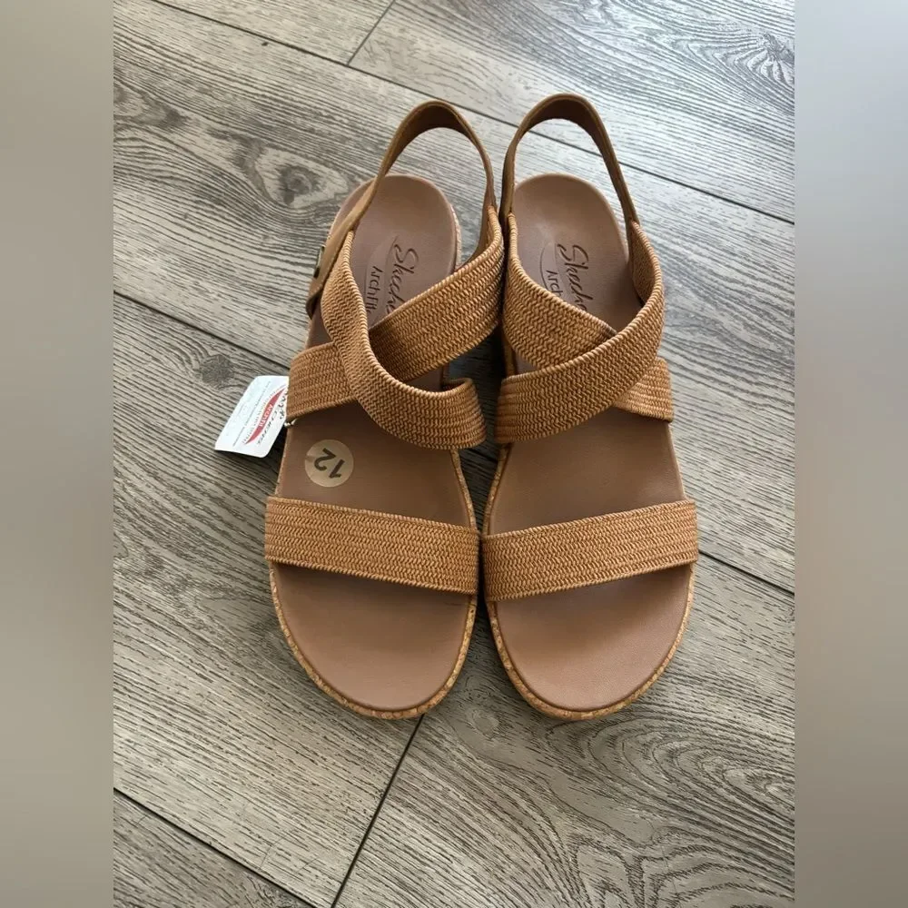 Skechers Tan Strappy Sandals
